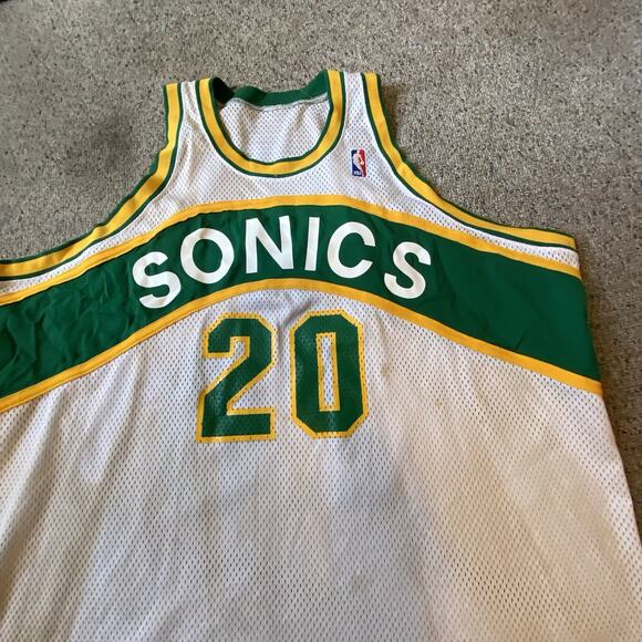 Authentic Mitchell & Ness Gary Payton 93-94 Seattle Sonics 20 Jersey Men 60 USA - Picture 7 of 12
